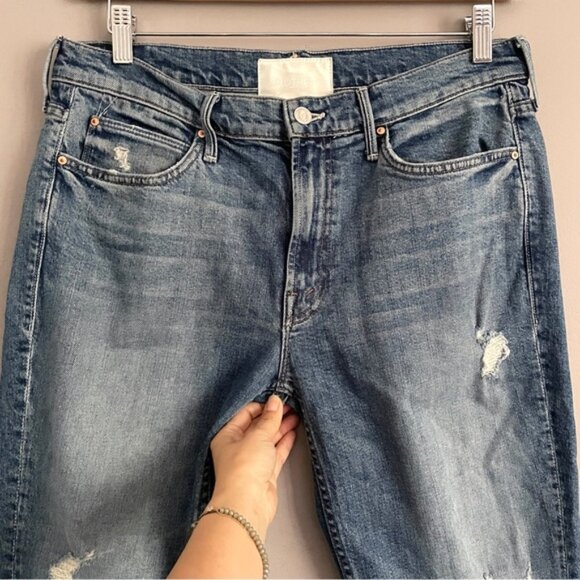 Mother Superior The Flirt Fray Cold Feet Jeans - 30" - Picture 3 of 13